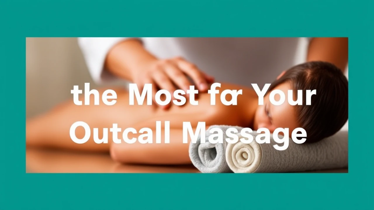 Professional Advice for Getting the Most Out of Your Outcall Massage