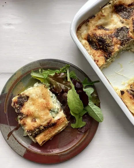 Rachel Roddy's Recipe for Lasagna with Courgette and A Trio of Cheeses